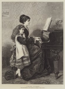 At the Piano by George Goodwin Kilburne